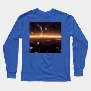 Interplanetary Spaceport Long Sleeve T-Shirt